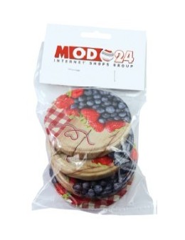 Słoik bezbarwny 425 ml · Pokrywka (⌀82) z designem "alpejskim” · Komplet 6 sztuk - product 2