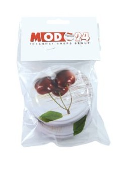 Słoik bezbarwny 425 ml · Pokrywka (⌀82) z nadrukiem “czereśnia” · Zgrzewka 6 sztuk - product 2