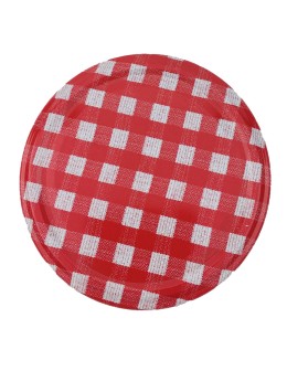 Słoik zwykły 425 ml · Pokrywka (⌀82) z designem “karo” · 6 sztuk - product 2