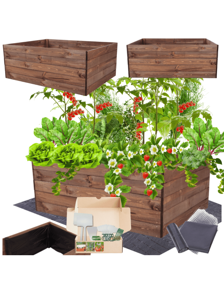 Uprawowe skrzynie ogrodowe- Warzywniaki- skrzynia do uprawy - Skrzynia na warzywa skrzynie na warzywnik inspekt donica grządka 45x120x90 - product b2b.wamar.biz 1