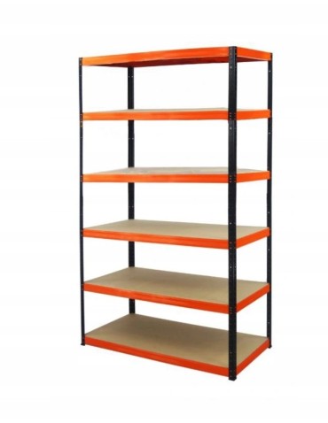 Regały Magazynowe - Regał metalowy HELIOS HBO 196x150x30 6x275kg - product 3