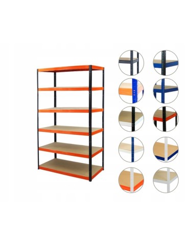 Regał metalowy HELIOS HBO 180x180x60 6x175kg