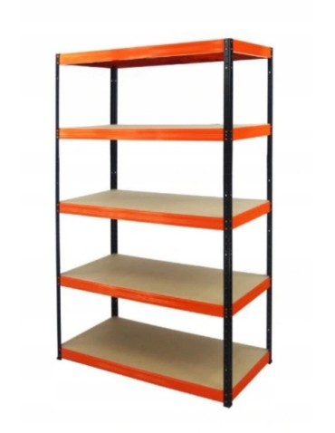 Regały Magazynowe - Regał metalowy HELIOS HBO 180x180x40 5x175kg - product 3