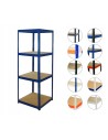 Regał metalowy HELIOS HNN 196x045x45 4 półki