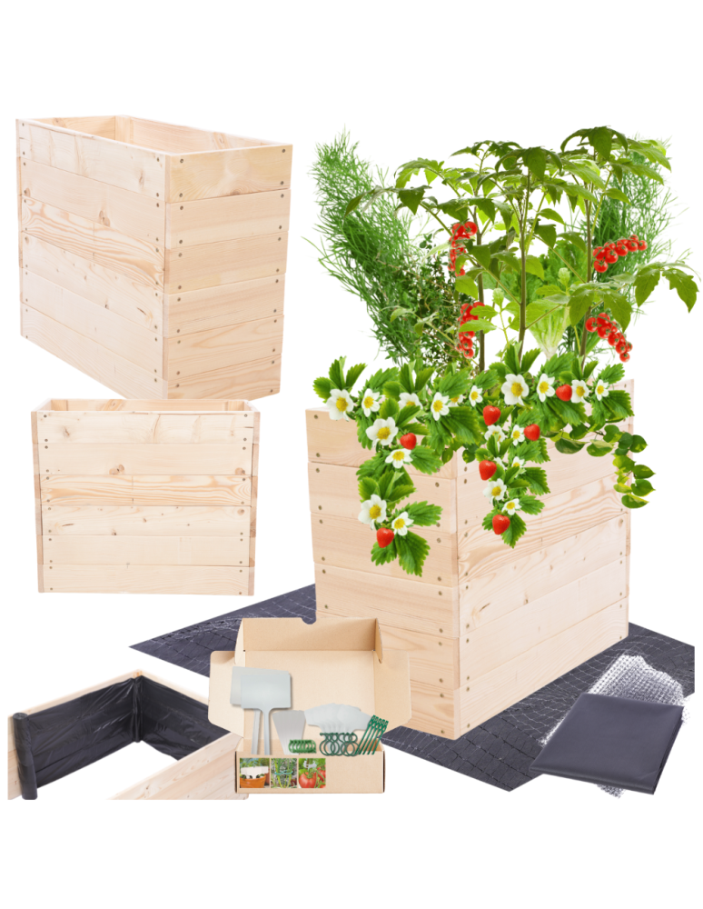 Uprawowe skrzynie ogrodowe- Warzywniaki- skrzynia do uprawy - Skrzynia na warzywa skrzynie na warzywniak inspekt donica grządka 54x63x30 - product b2b.wamar.biz 1