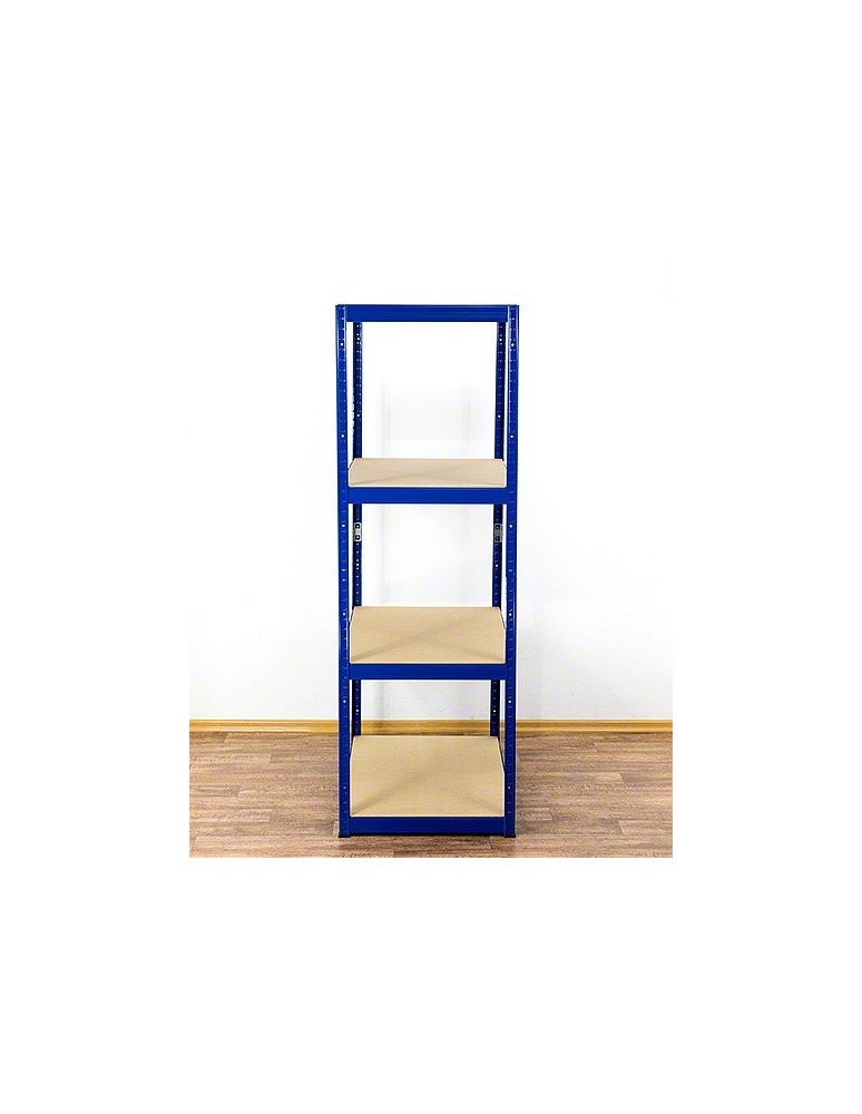 Magazynowe regały metalowe - Regał Helios 180x120x30 cm 4 półki/275kg Biało-Pomarańczowy - product b2b.wamar.biz 5