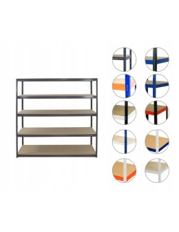 Regał metalowy regał magazynowy garażowy HELIOS premium 213x180x50 5x275kg