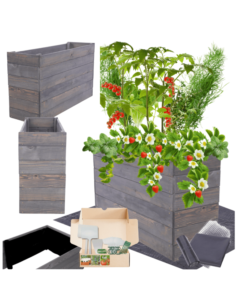 Uprawowe skrzynie ogrodowe- Warzywniaki- skrzynia do uprawy - Skrzynia na warzywa skrzynie na warzywniak inspekt donica grządka 54x83x30 - produkt b2b.wamar.biz 1