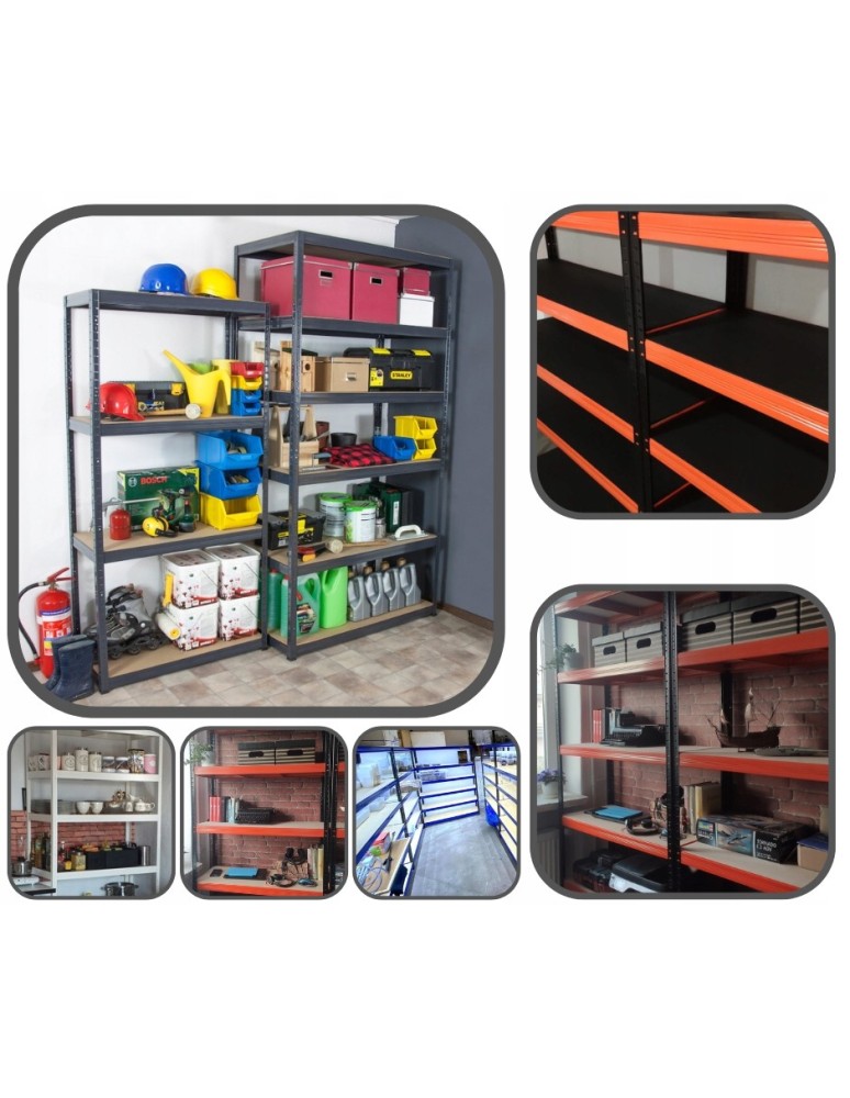 Helios Premium - Regał metalowy regał magazynowy garażowy HELIOS premium 213x100x40 6x350kg - product b2b.wamar.biz 4