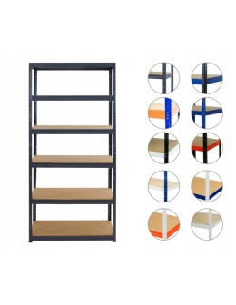 Regał metalowy regał magazynowy garażowy HELIOS premium 196x090x60 6x275kg