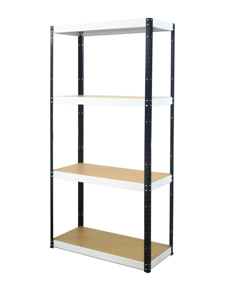 Regały - Regał Helios 180x120x40 cm 4 półki/275kg Czarno-Biały - product b2b.wamar.biz 33