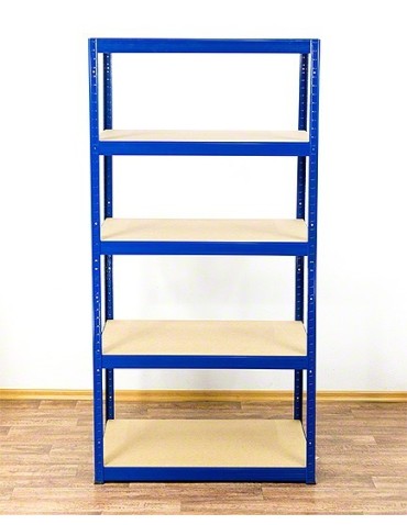 Magazynowe regały metalowe - Regał Helios 180x110x50 cm 5 półek/275kg Biało-Pomarańczowy - product 27