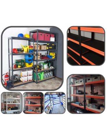 Helios Premium - Regał metalowy regał magazynowy garażowy HELIOS premium 196x120x30 6x275kg - product 4