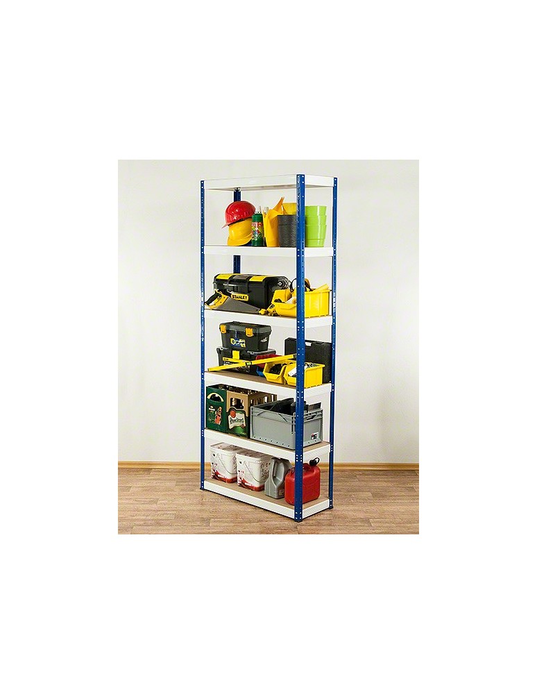 Regały - Regał Helios 213x75x30 cm 6 półek/175kg Niebiesko-Niebieski - product b2b.wamar.biz 6