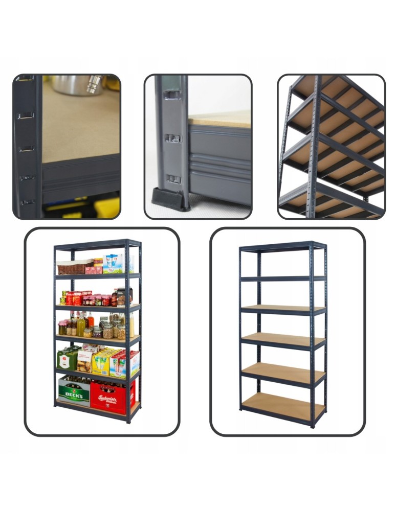 Helios Premium - Regał metalowy regał magazynowy garażowy HELIOS premium 196x150x40 5x275kg - product b2b.wamar.biz 6