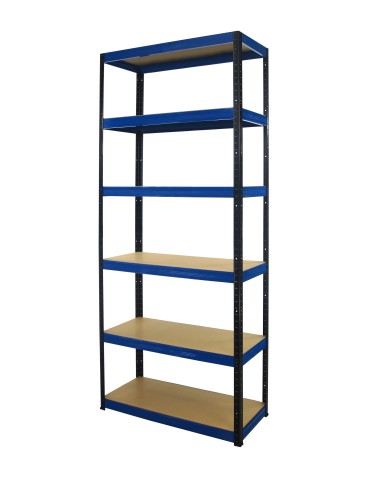 Regały - Regał Helios 213x75x45 cm 6 półek/175kg Niebiesko-Niebieski - product 11