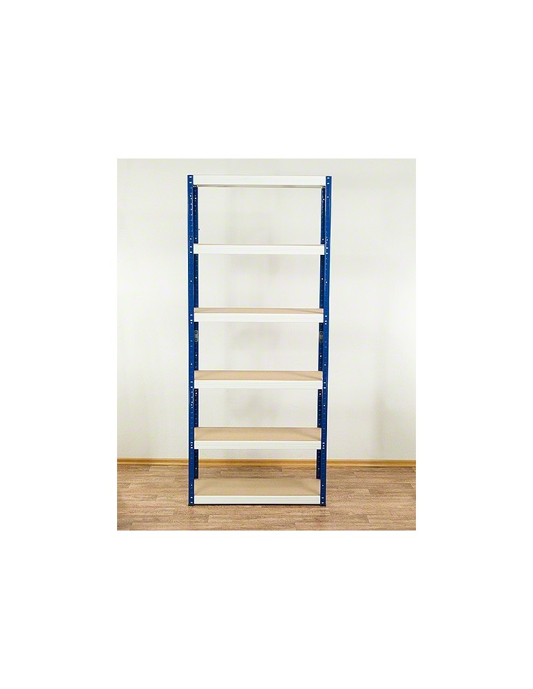 Magazynowe regały metalowe - Regał Helios 196x90x45 cm 6 półek/275kg Biało-Pomarańczowy - product b2b.wamar.biz 28