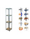 Regał magazynowy ocynk regał metalowy garażowy HELIOS 196x030x30 4 półki