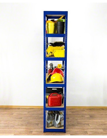 Regały - Regał Helios 213x110x45 cm 6 półek/175kg Niebiesko-Niebieski - product 9