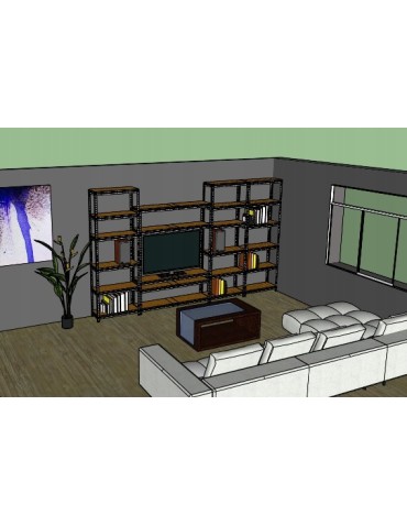 Regały Magazynowe - Płyta półka blat MDF regał HL HDF-6X1085X585-HELIO - product 11