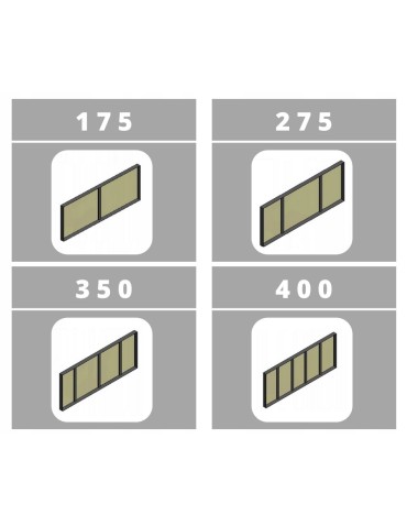 Regały Magazynowe - Płyta półka blat MDF regał HL HDF-6X1185X385-HELIO - product 6