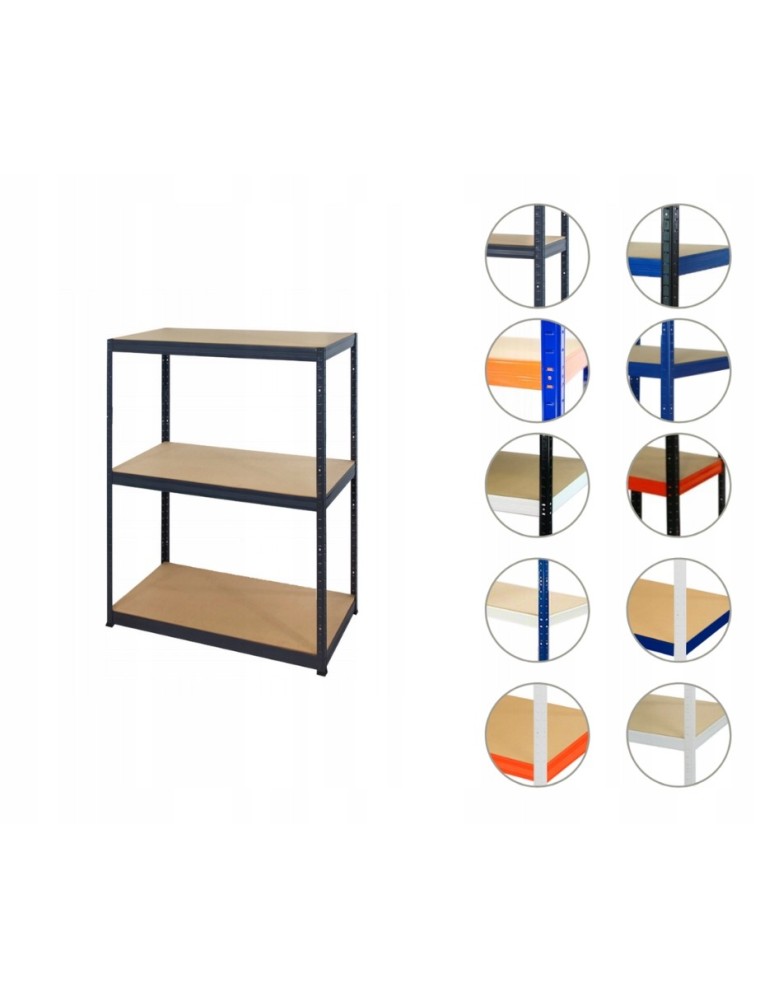 Helios Premium - Regał metalowy regał magazynowy garażowy HELIOS premium 106x180x30 3x175kg - product b2b.wamar.biz 2