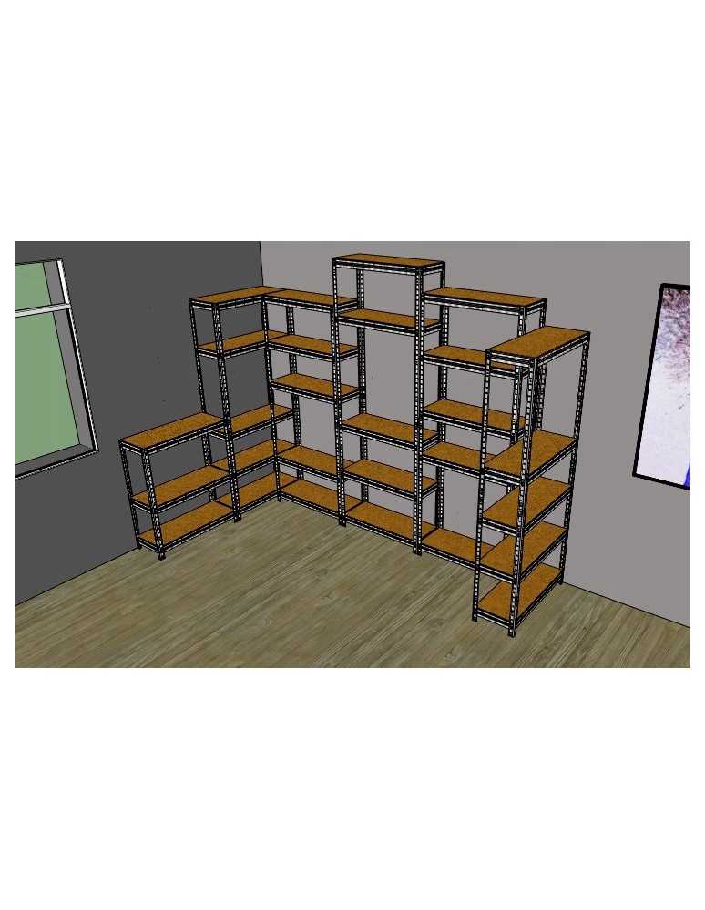 Akcesoria do regałów – elementy dodatkowe Helios - Poprzeczka półki element DIY regału HL HG_PK_400 - product b2b.wamar.biz 12