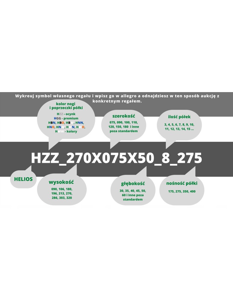 Helios Premium - Regał metalowy regał magazynowy garażowy HELIOS premium 106x110x40 3x350kg - product b2b.wamar.biz 11