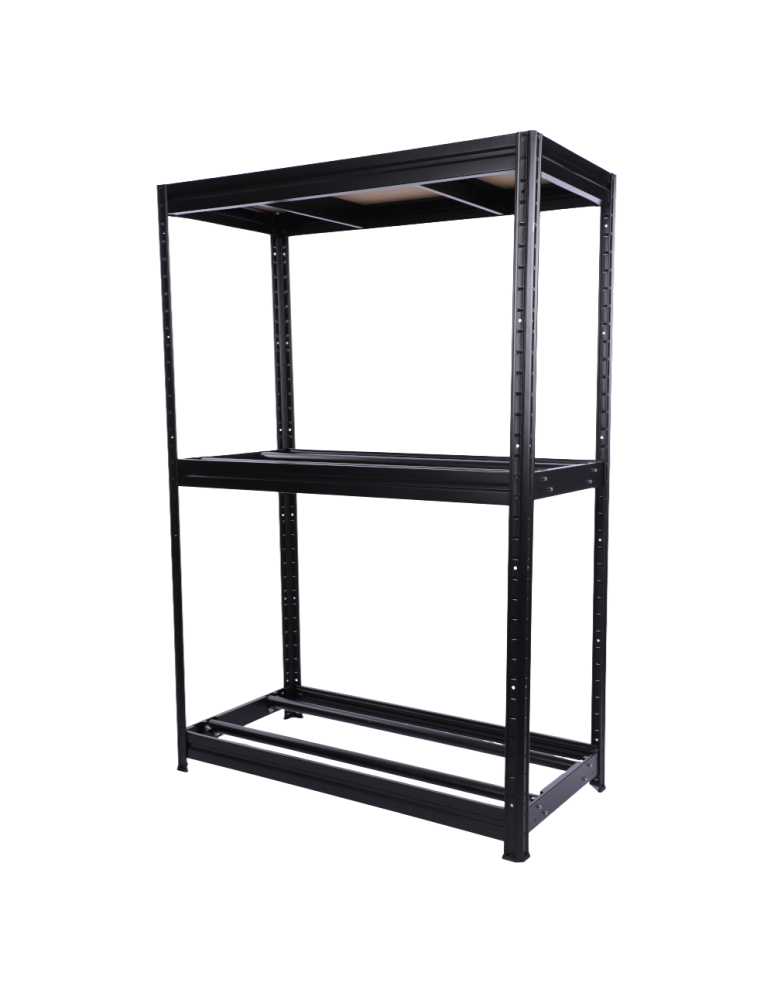 Regały - Regał na opony 177×120×60 cm/ 3 półki – Metalowy/ Czarny - product b2b.wamar.biz 10