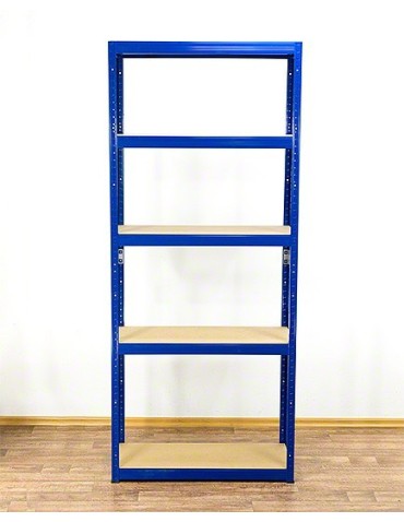 Magazynowe regały metalowe - Regał Helios 196x75x45 cm 5 półek/350kg Biało-Pomarańczowy - product 24
