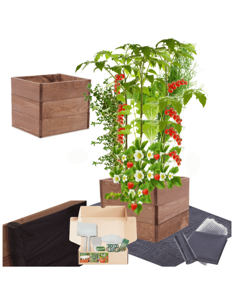 Uprawowe skrzynie ogrodowe- Warzywniaki- skrzynia do uprawy - Skrzynia na warzywa skrzynie na warzywniak inspekt donica grządka 27x33x30 - product b2b.wamar.biz 1