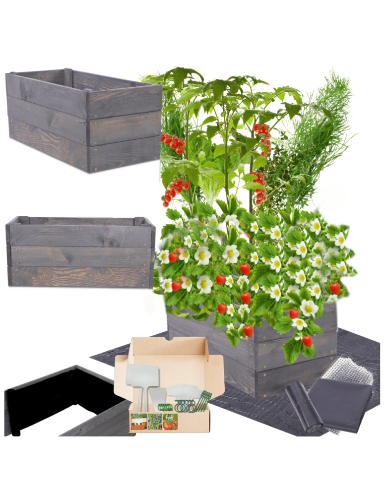 Uprawowe skrzynie ogrodowe- Warzywniaki- skrzynia do uprawy - Skrzynia na warzywa skrzynie na warzywniak inspekt donica grządka 27x83x30 - product b2b.wamar.biz 1