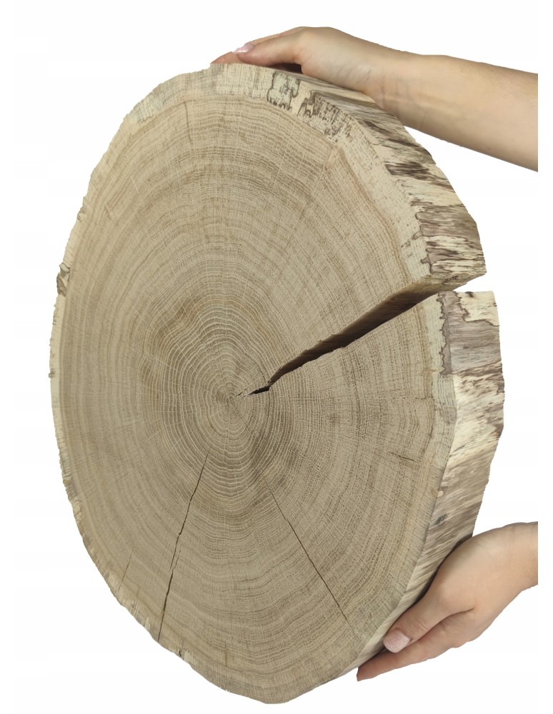 Plastry Okrągłe - PLASTER DREWNA krążek 40-45cm gr 5,0 DĄB na stół - product b2b.wamar.biz 1