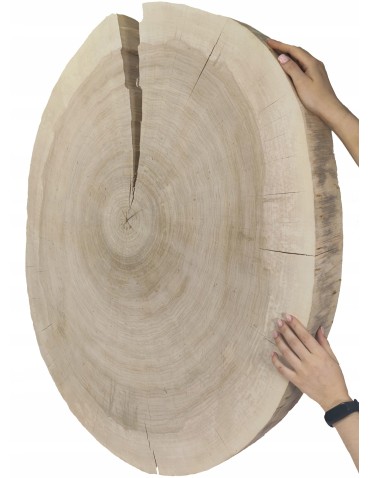 Plastry Okrągłe - PLASTER DREWNA TOPOLI BLAT NA STOLIK KAWOWY 145011 - produkt 5