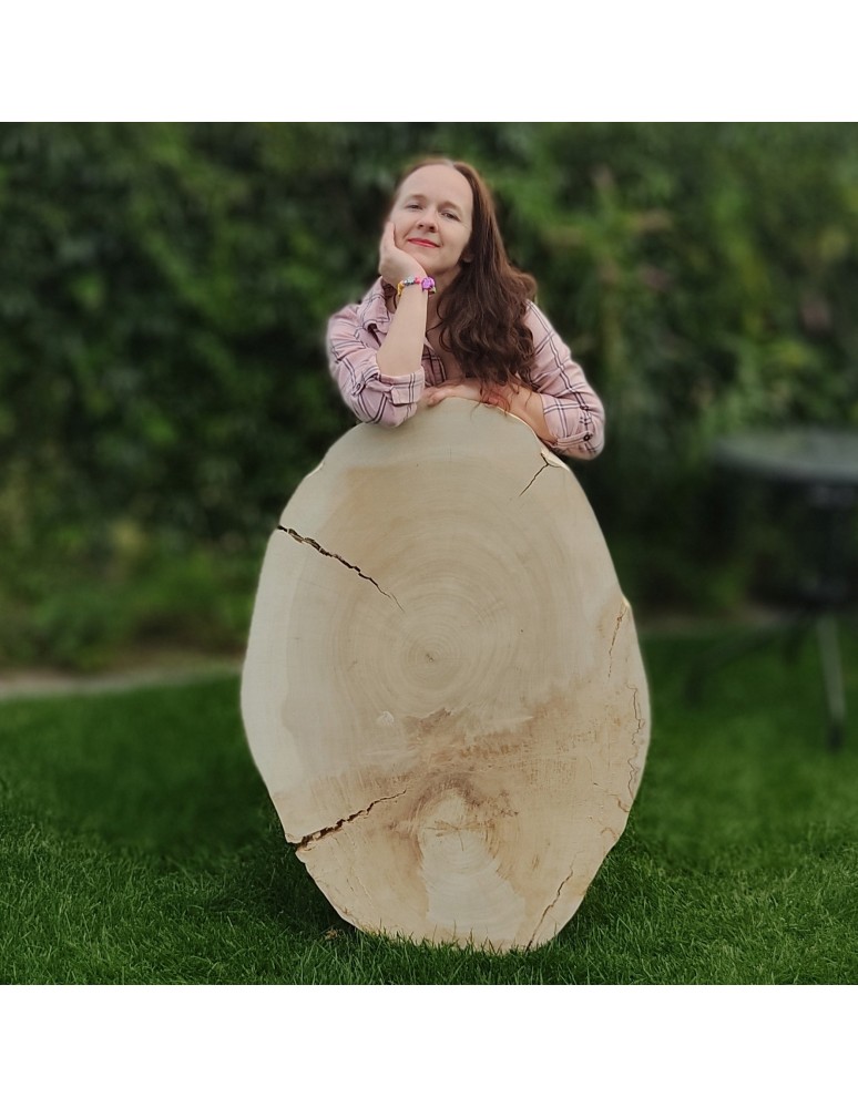 Plastry Okrągłe - PLASTER DREWNA TOPOLI BLAT UNIKAT 143337 - produkt b2b.wamar.biz 3