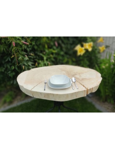 Plastry Okrągłe - PLASTER DREWNA TOPOLI BLAT UNIKAT 143337 - produkt 4