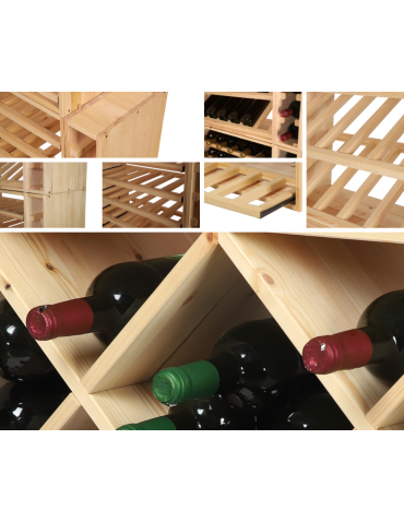 Skrzynkowe regały RW61 - Podstawki pod regał na wino nóżki do regału podstawa nogi 2 sztuki KOMPLET - product 7