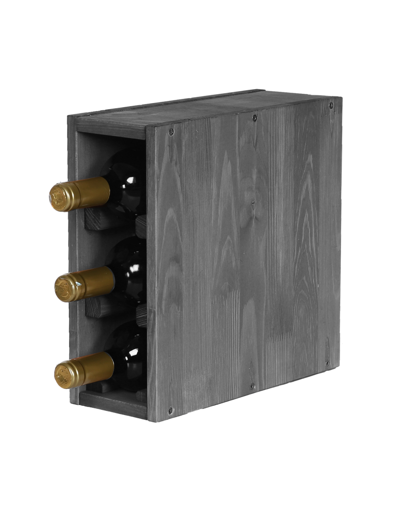 Skrzynkowe regały RW61 - Regał na wino modułowy stojak na wino szafka na butelki 3 butelki .:. - product b2b.wamar.biz 3