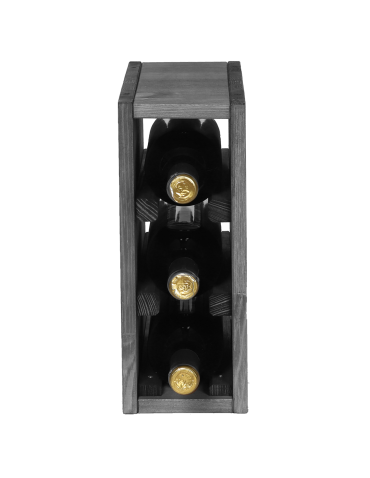 Skrzynkowe regały RW61 - Regał na wino modułowy stojak na wino szafka na butelki 3 butelki .:. - product 4