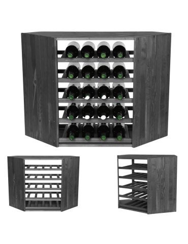 Regał na wino narożny stojak na wino szafka na butelki 20 butelek DUŻY EKO