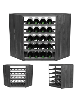 Regał na wino narożny stojak na wino szafka na butelki 20 butelek DUŻY EKO
