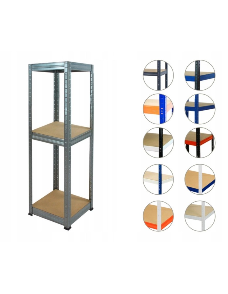 Regały Magazynowe - Regał metalowy ocynk regał magazynowy garażowy HELIOS 106X040X40 3półki - product b2b.wamar.biz 1