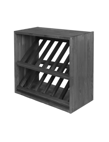 Regał na wino stojak na wino szafka na butelki 12 butelek ukośne leżnie EKO - product 2