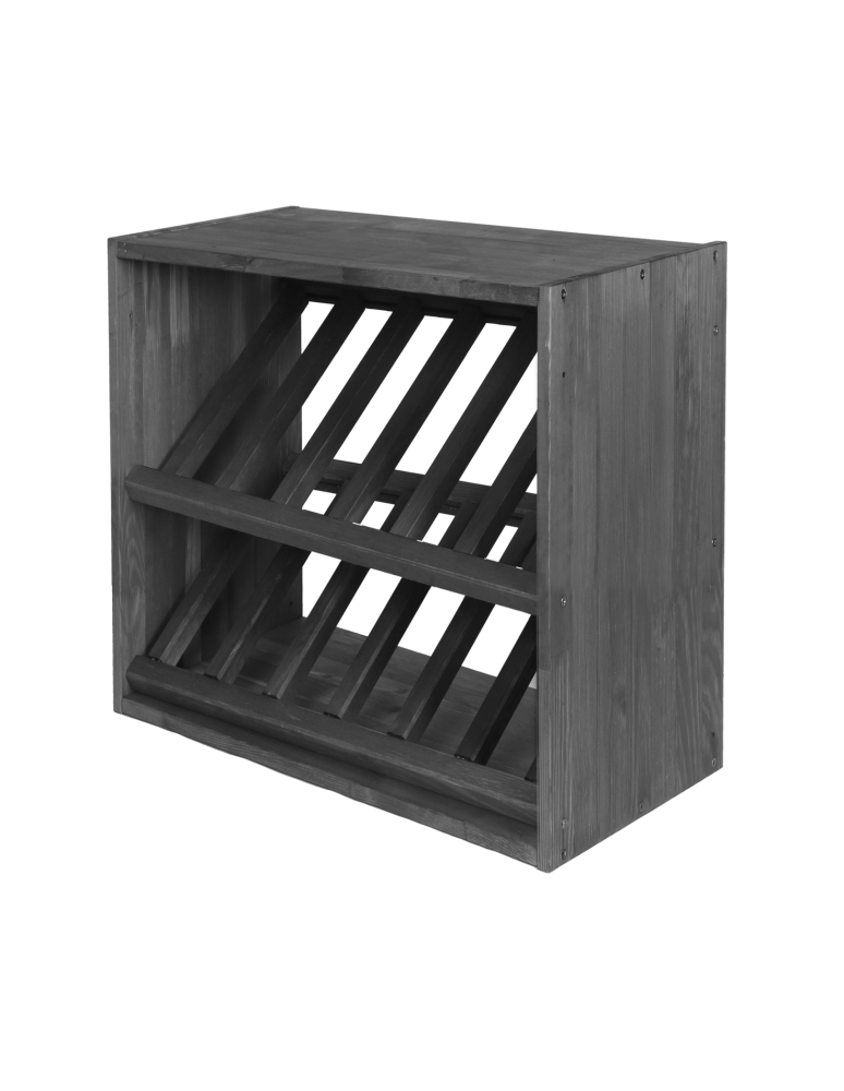 Skrzynkowe regały RW61 - Regał na wino stojak na wino szafka na butelki 12 butelek ukośne leżnie EKO - product b2b.wamar.biz 2