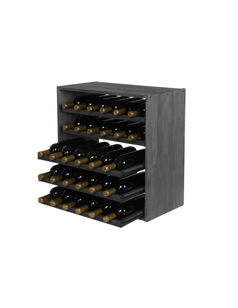 Skrzynkowe regały RW61 - Regał na wino stojak na wino szafka na butelki 30 butelek WYSUWANE LEŻNIE - product b2b.wamar.biz 2