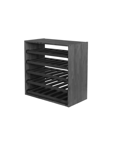 Skrzynkowe regały RW61 - Regał na wino stojak na wino szafka na butelki 30 butelek WYSUWANE LEŻNIE - product 3