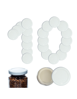 Zakrętki do słoików dekielki pokrywki nakrętki wieczka 53mm 10 szt WZÓR B