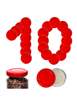 Zakrętki do słoików dekielki pokrywki nakrętki wieczka 53mm 10 szt WZÓR R