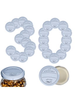 Zakrętki do słoików dekielki pokrywki nakrętki wieczka 66mm 30 szt WZÓR D