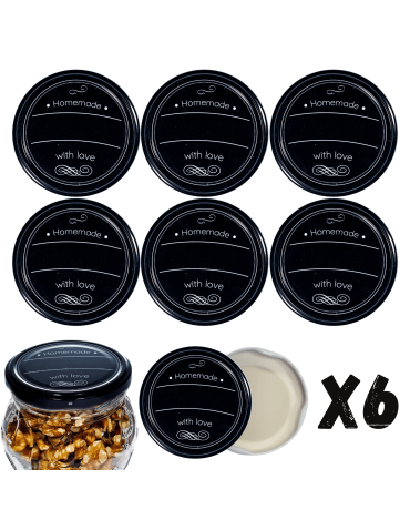 Zakrętki do słoików dekielki pokrywki nakrętki wieczka  66mm 6 szt WZÓR H